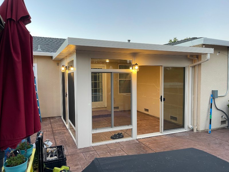 Custom Screened-In Patio by Professional Builders in Sacramento, CA