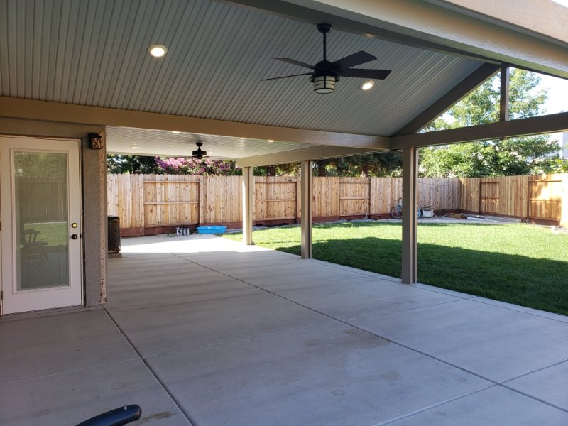 Large Custom Patio Cover for Spacious Backyard Shade Solution in Sacramento, CA