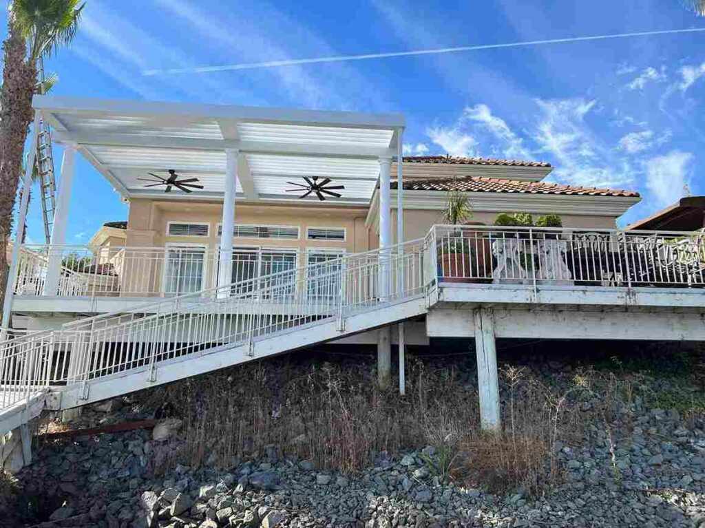 balcony-staircase-home A Two-Story House in Sacramento, CA, Featuring a Balcony and Stairs Leading Up to It