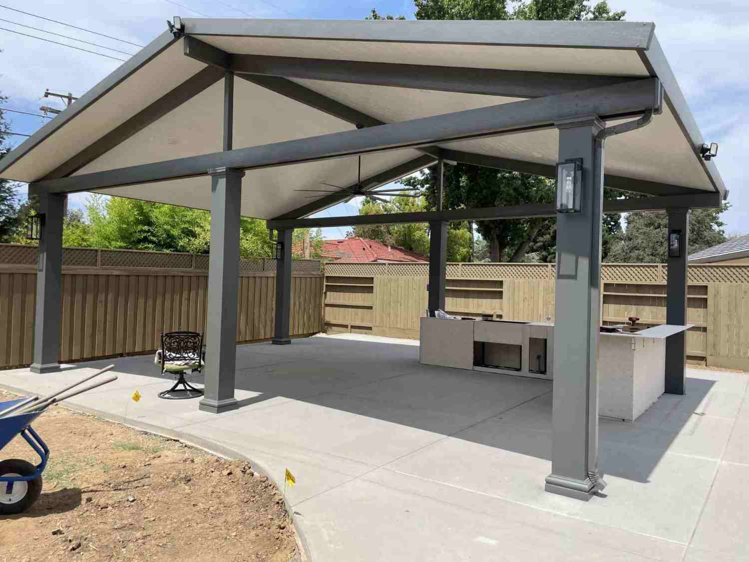 Custom Covered patio seating in the South Bay Area and Sacramento, CA