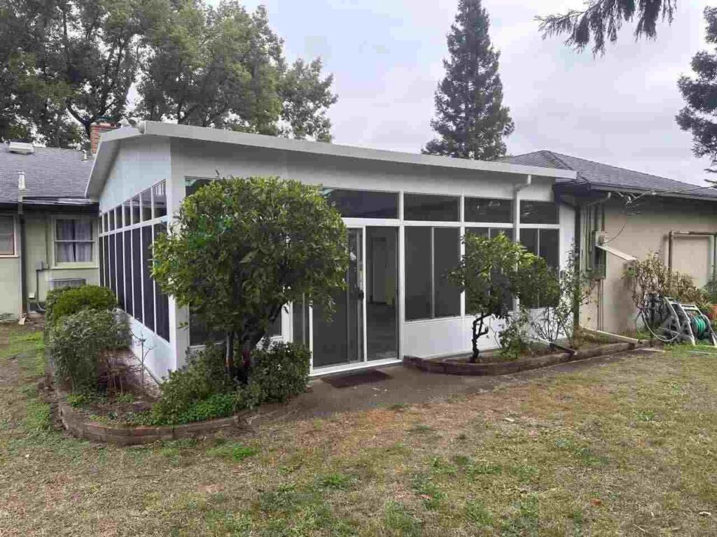 sunroom-patio-enclosure Sunroom-Style Screened Patio Enclosure Installation Offering Outdoor Service in the South Bay Area